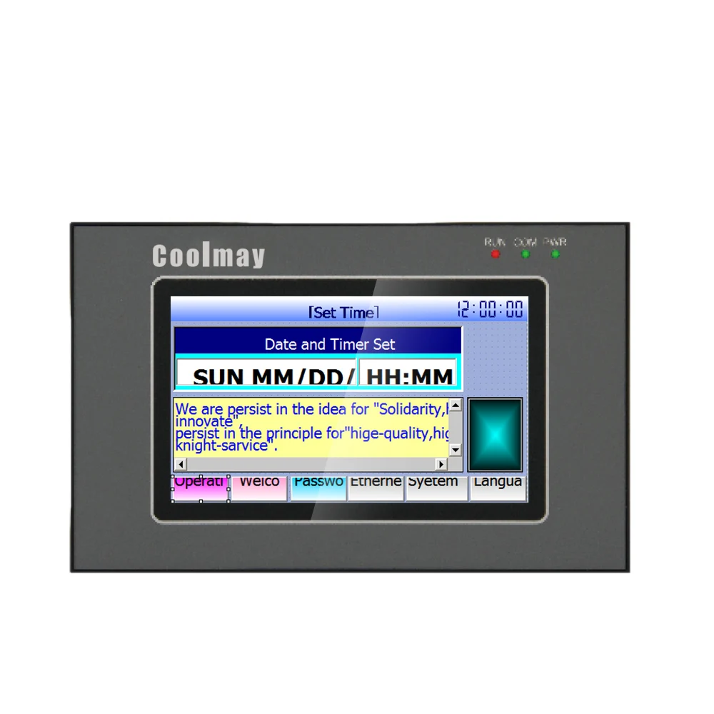 EX3G-i series 4.3 Inch HMI & PLC integrated Industry Controller