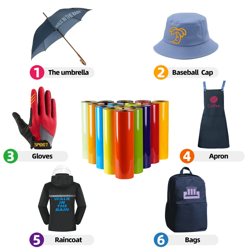 0.01$ Free Sample Colours Textile Tshirt Pvc Film Rolls Heat Press Films Vinyl