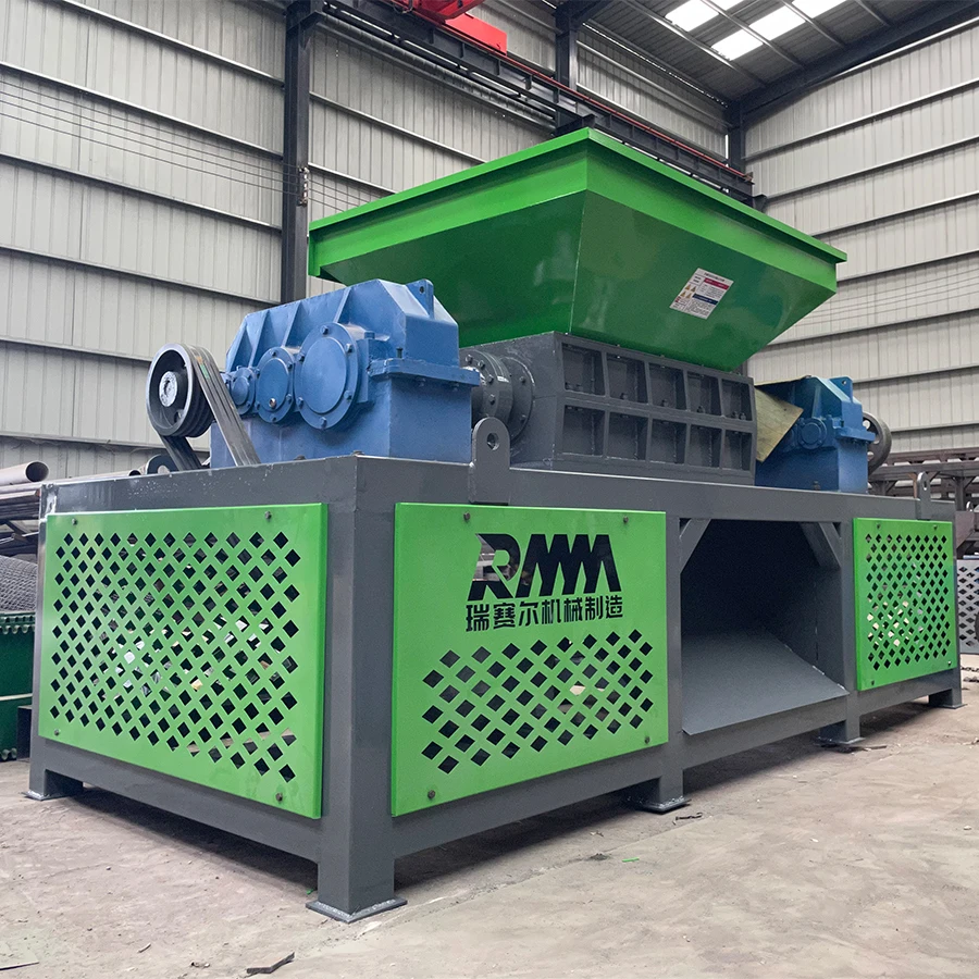 Waste Wood Shredder Waste Wood Machine For Sale Double Industrial Waste Cardboard Plastic Scrap Metal Shredder