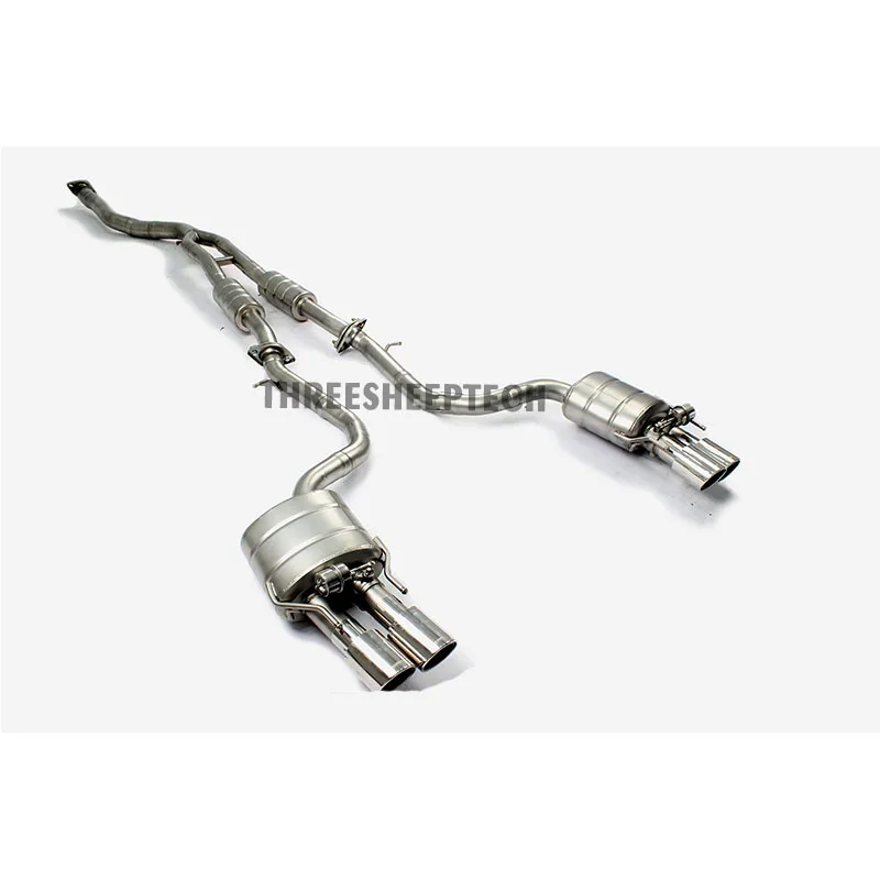 Tuning Valvetronic Quad Exhaust Pipe For Lexus Rcf 5.0l Ss304 Valve Muffler Ss304 Polished Catback