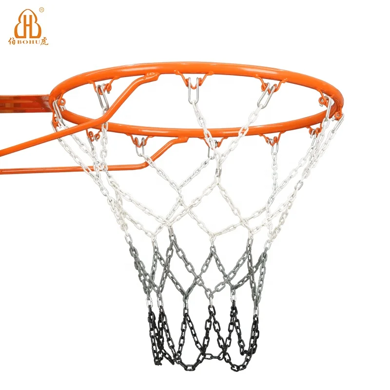 BOHU 2.8mm chain SPURS white grey black Alloy Steel professional basketball Net Chain outdoor