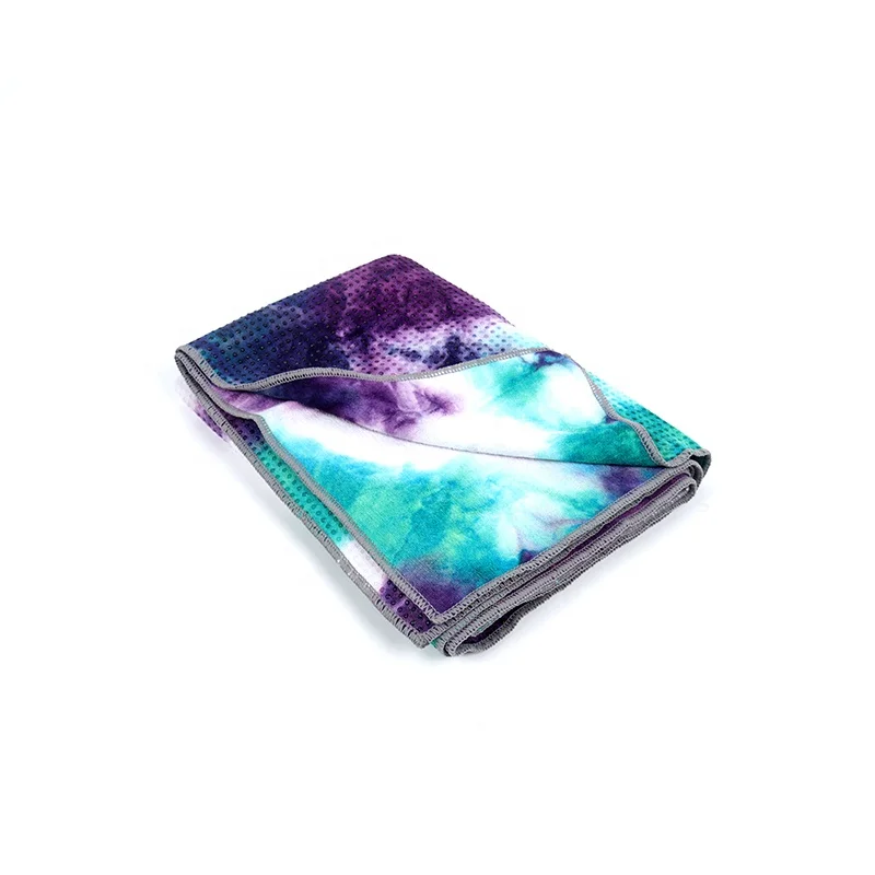 High Quality Fitness Cooling Towel Pilates Reformer Tie Dye Yoga Towel Microfiber Custom Gym Towel Hot Yoga