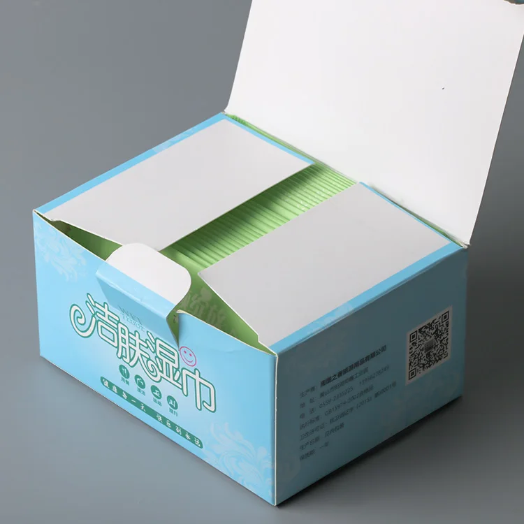 Individual wrapped face hand wet wipes for restaurant hotel shop