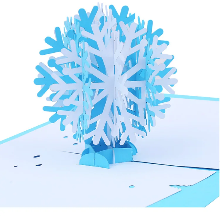  Оптовая продажа роскошное художественное украшение из бумаги 3D выдвижная Праздничная поздравительная Рождественская Подарочная