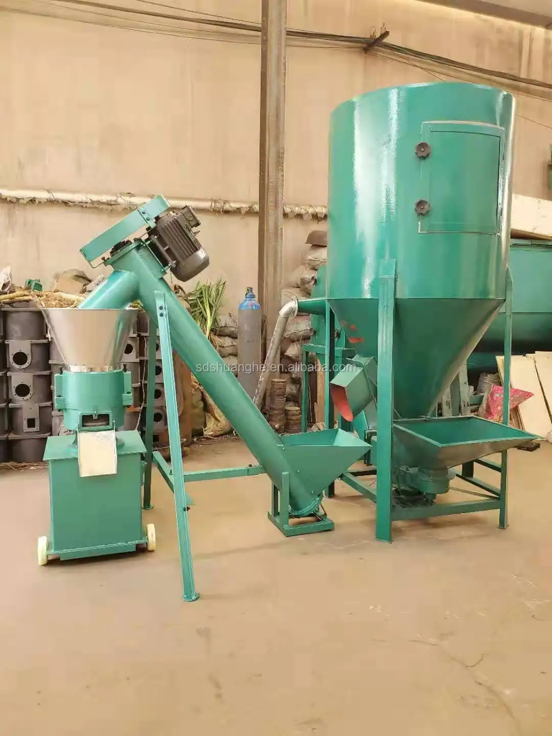 Pellet Machine Livestock Corn Grass Pellet Cattle and Sheep Feed Pellets Mill Line