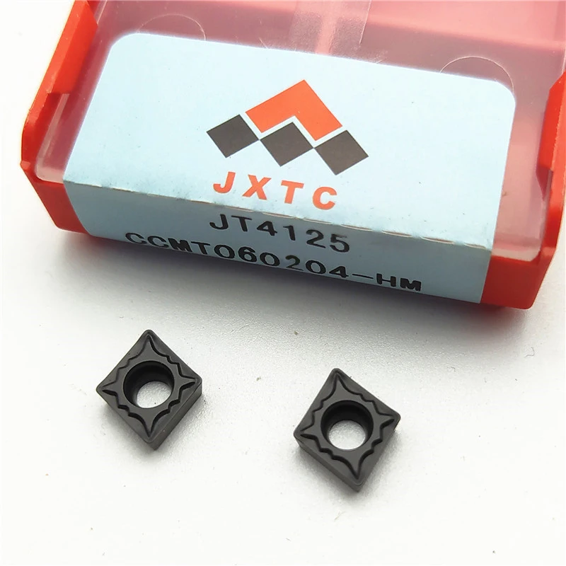 Tungsten Holding Jiangwu CCMT 060204 060208 HM JT4125 CNC lathe blade for steel parts External turning tool bar Cutting edge