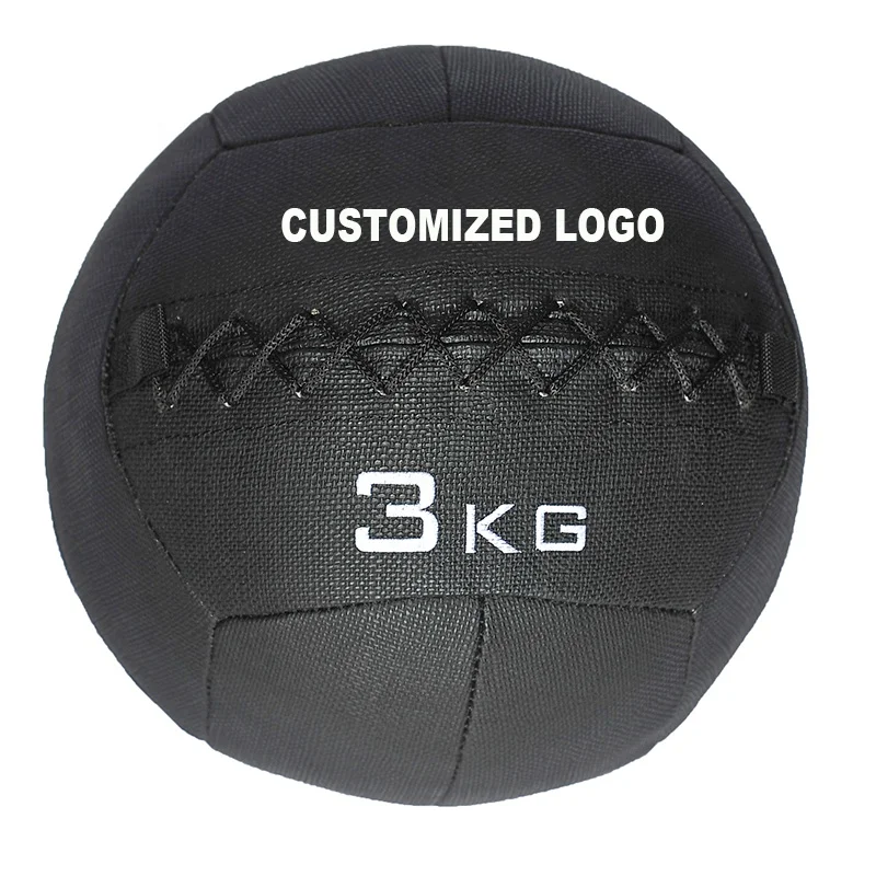 Gym Fitness Weightlifting High Density Anti Slip PVC Soft Wall Medicine Ball for Strength Training
