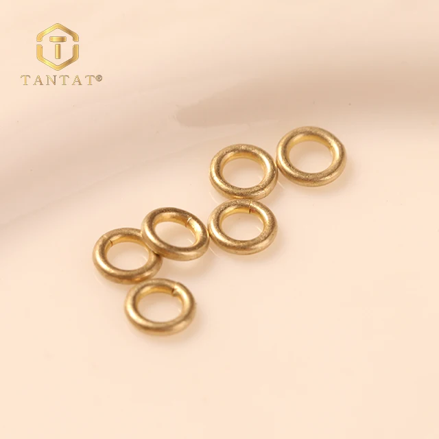6mm Gold Plated Closed Jump Rings Circle Ring for Jewelry Making