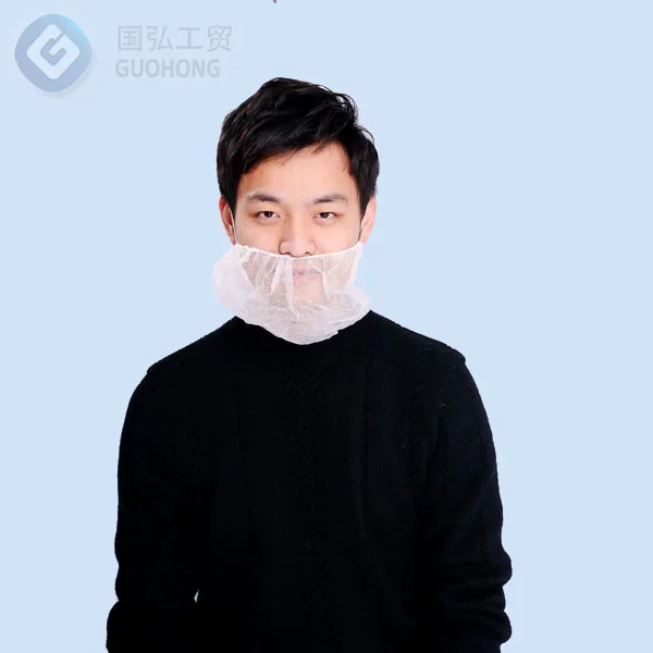 beard cover elastic tapes 19 inch pp material white color blue color black color