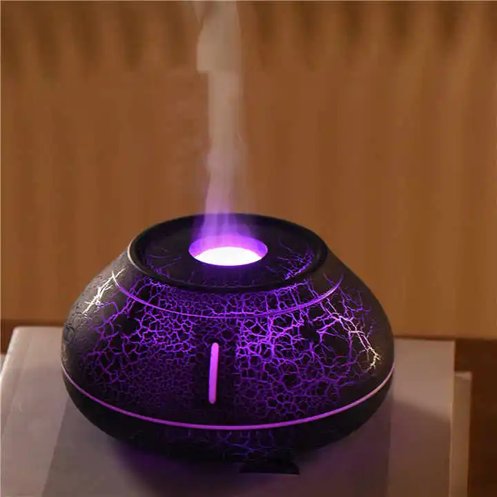 Essential oil aromatherapy diffuser 130ml aroma oil diffuser desktop usb flame air humidifier with colorful light