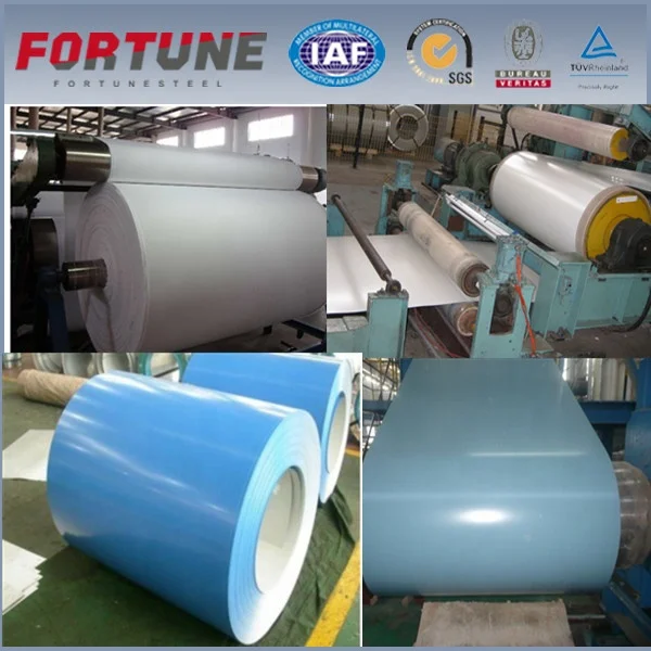 
Steel Sheet Coils (PPGI) ASTM A792 CQAX150 (AZM 150) RAL Color Coated Paint Regular Polyester 25/5 micron (epoxyu) 