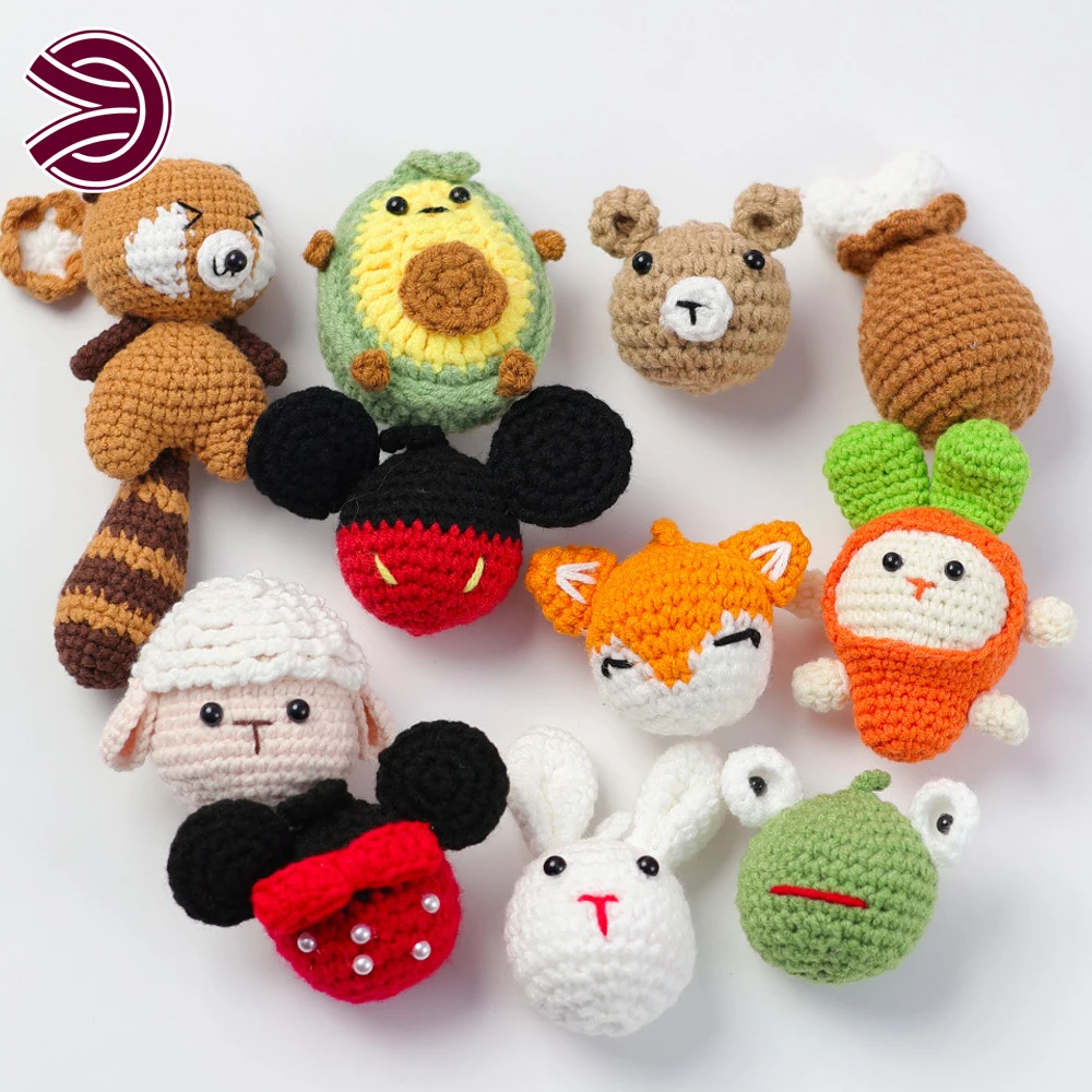 Pendant Doll Wholesale Kids Luxury Cute Small Cartoon Animal Custom Handmade Crochet Doll For Key