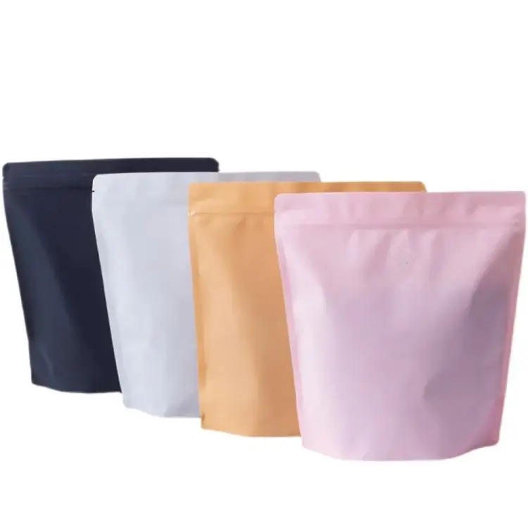 Wholesale Standup Poucn 250g 500g Aluminum Foil Stand up Packaging Coffee Bags with Ziplock Valve