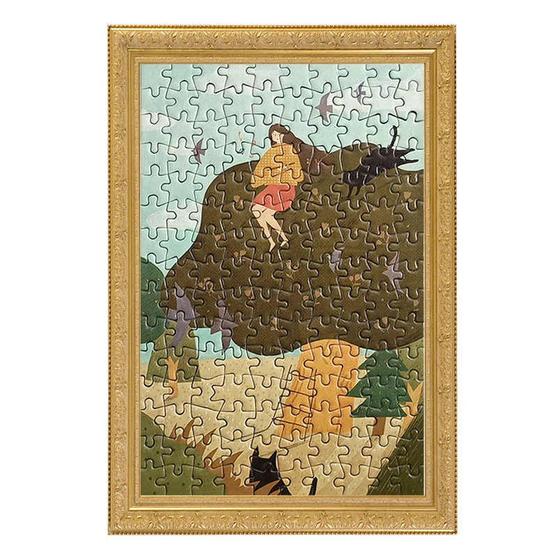 custom made high quality 150pieces interesting Paper Jigsaw puzzle For children Adult birthday education gift