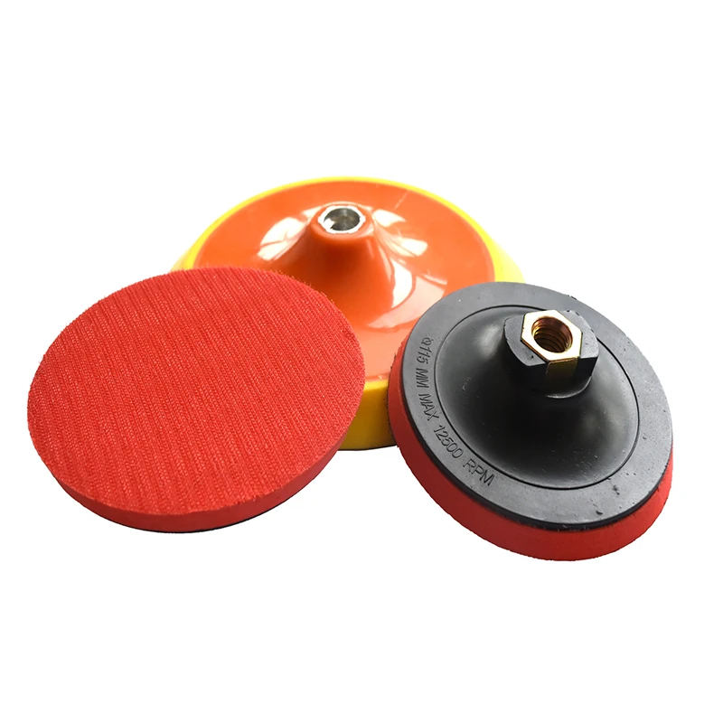 round hook and loop backing pad car polishing pads used with sanding discs