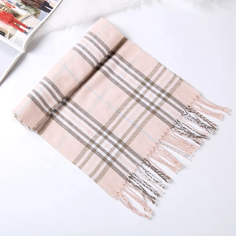 2019 New Women Winter Scarf Cashmere Scarves Shawls Soft Plaid Pashmina Scarf for Ladies Poncho Stoles Warm Knit Echarpe