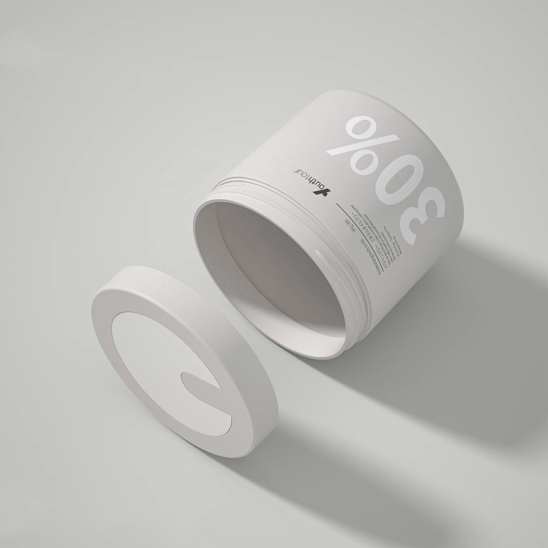 2024 New Style 300ml 500ml 1000ml cream jar for body scrub face hair conditioner tub container exfoliator cosmetic packaging