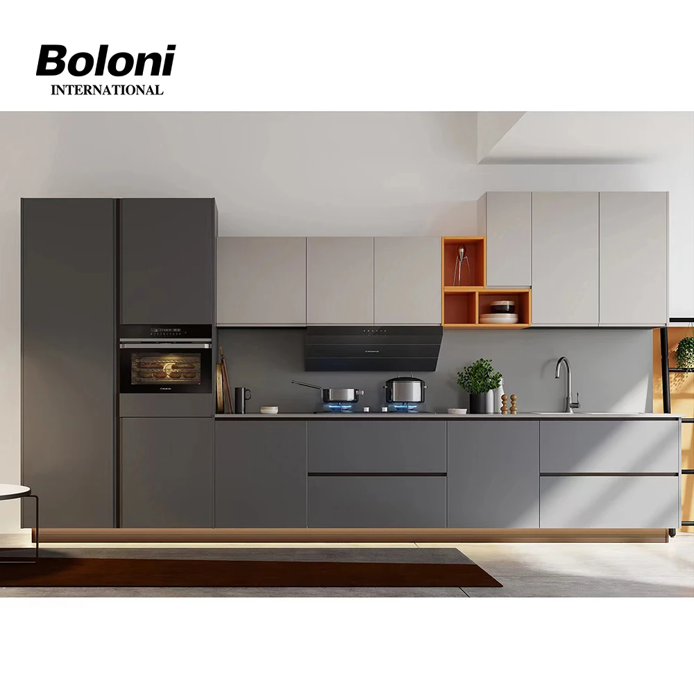 Boloni From Pakistan Set Customization Solid Wood Wholesale Dining Room Wine Cabinet Fiber Kitchen Cabinets