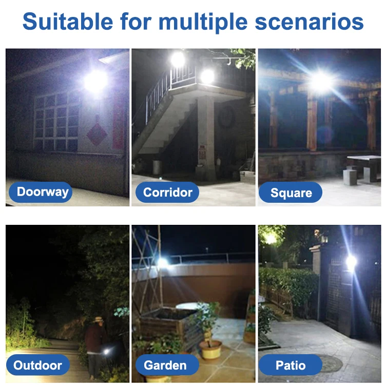 Rechargeable Battery Powered Waterproof IP65 Small 20 led PIR Plastic Solar Street Motion Solar Sensor Wall Light