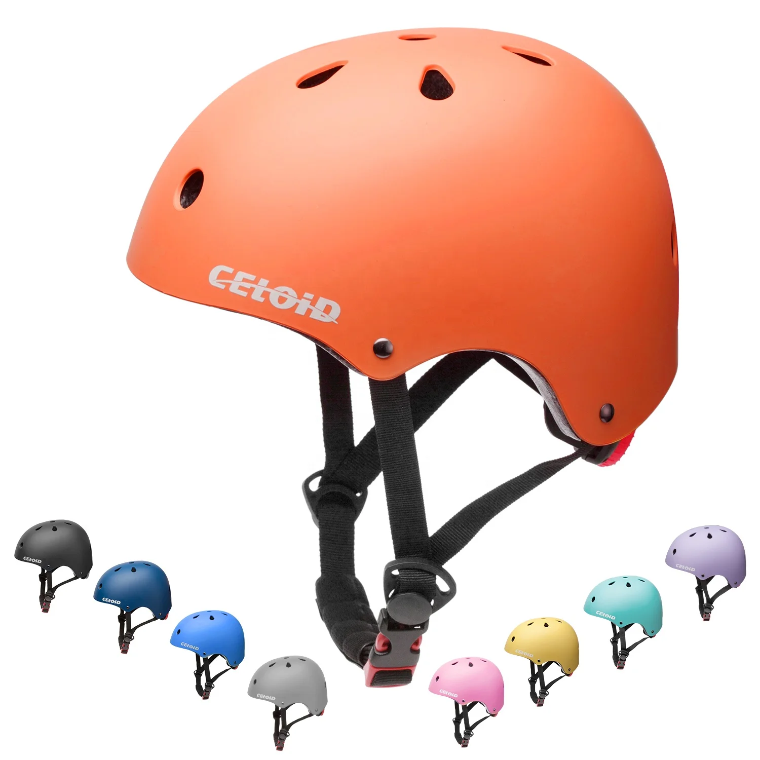CELOID Customized OEM CE CPSC Skateboard Helmets ABS Materials Safety Child Scooter Bike Helmet ebike manufacturer