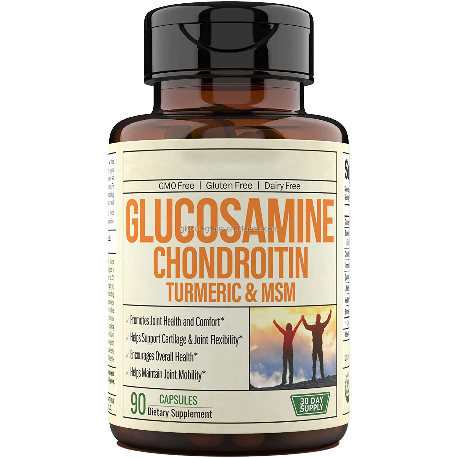 OEM/ODM Label chondroitin glucosamine msm with turmeric glucosamine chondroitin capsules