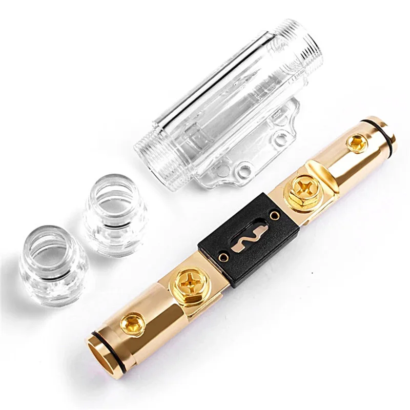 Pure copper auto anl fuse holder high quality car audio fuse holder block with 100A fuse