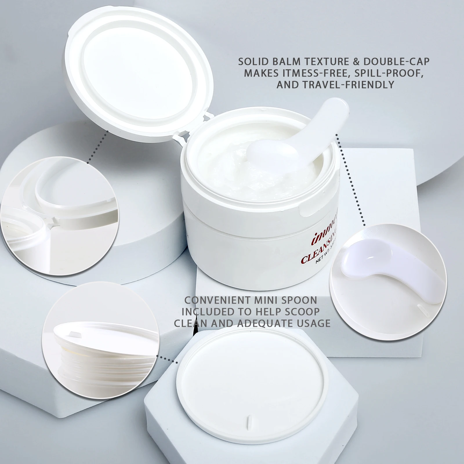 Private Label Korean Cleansing Balm 100g Packaging In Stock For Make Up Remover Cleansing Facial Balm