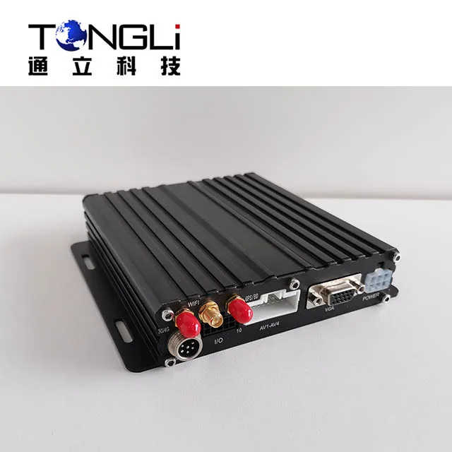 
4 Channels SD Card Mobile DVR For Taxi 256GB SD Card Supported Mobile DVR with 4G GPS for remote monitoring and tracking 