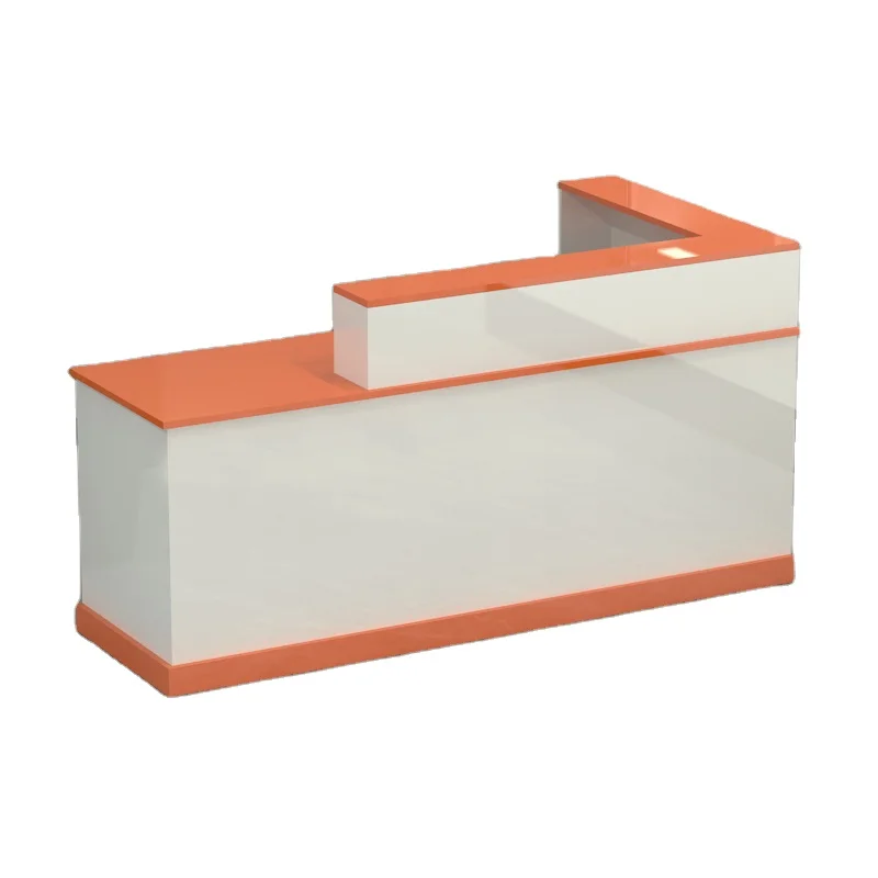 Small-scale vinyl hair salon cashier desk mobile shop counter furniture design counter cashier desk