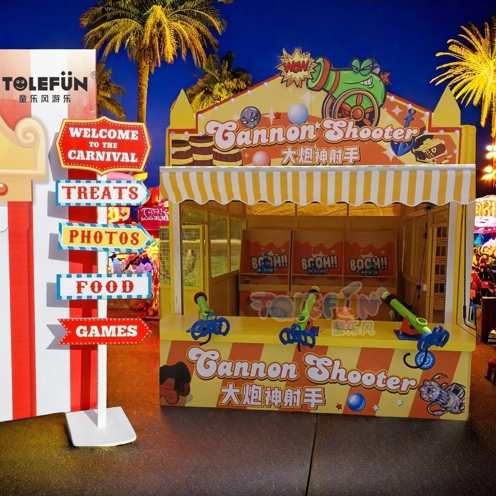 Tolefun China Larger Kid Rides Amusement Park Family Fun Ceneter Interactive Game Over Carnival Games Shuffleboard Outdoor Booth