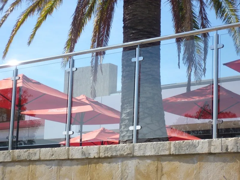 railing glass Jinjing  safety heat strenghtened low iron  laminated Glass 6.38MM   17.52MM 21.52mm