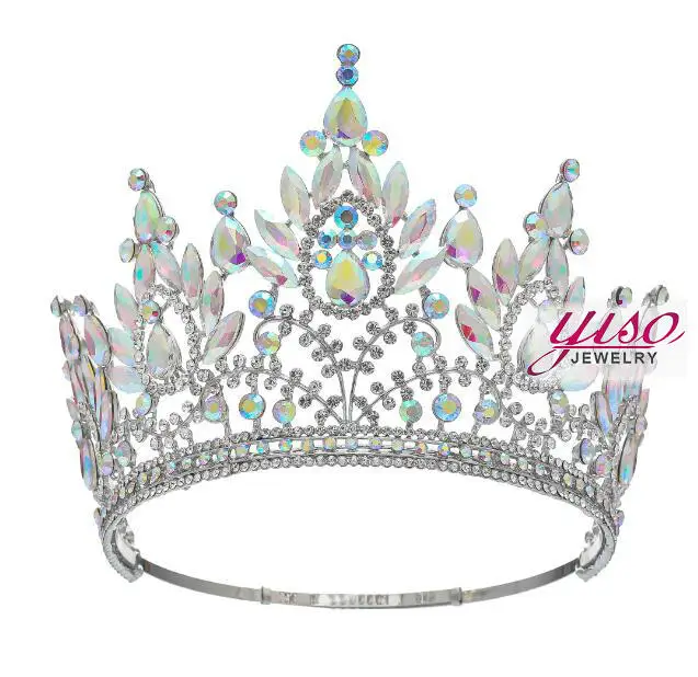 Factory Direct High Quality Custom Pageant Crystal Luxury Beauty Flower Crown