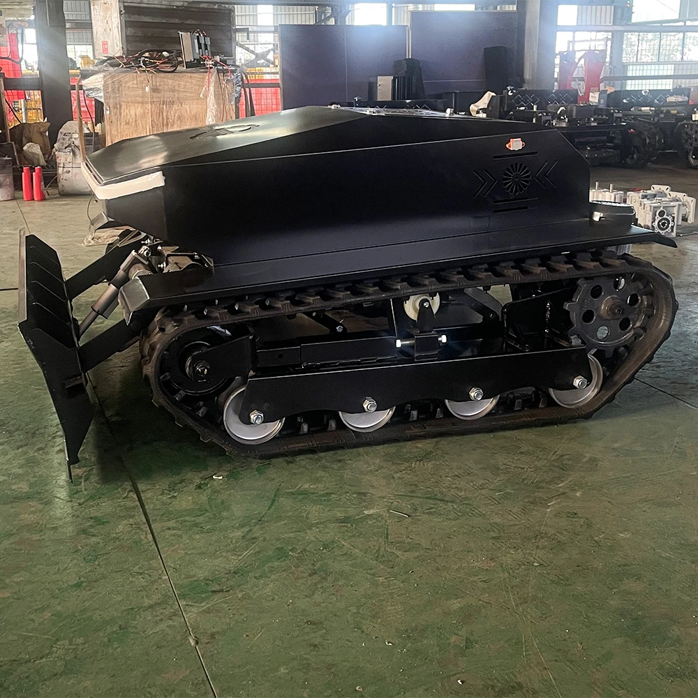Factory Supply Small Remote Control Crawler Mower Mini Grass Cutter Gasoline Engine Lawn Mower