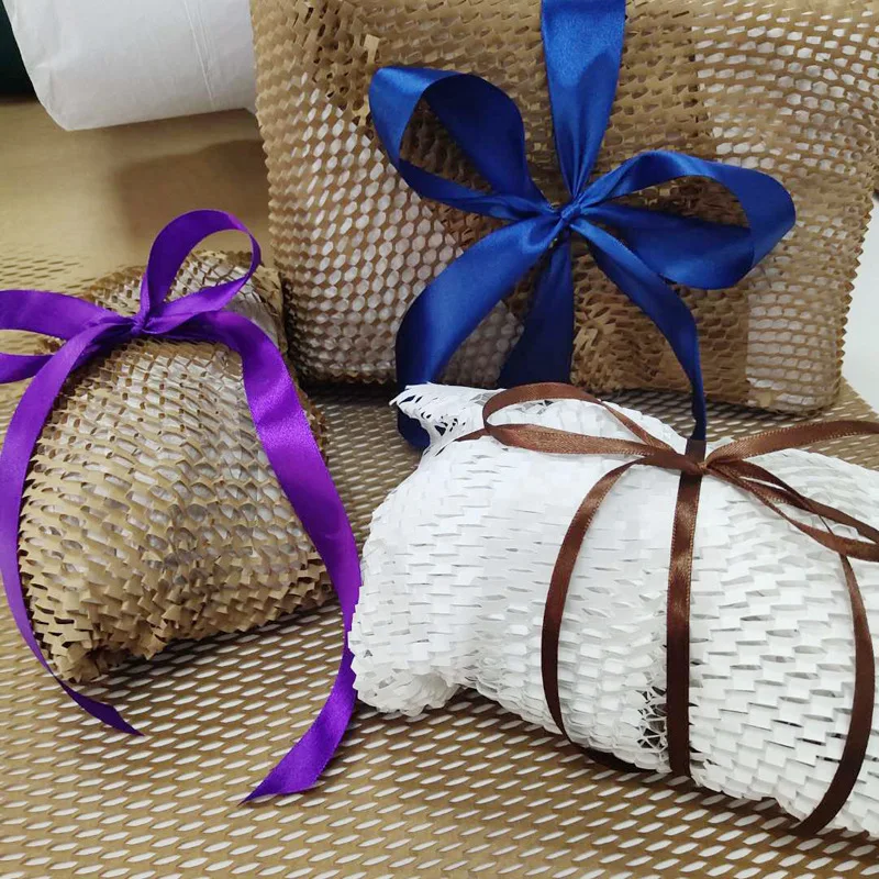 
honeycomb package sheet Recyclable ECO Honeycomb Kraft Paper Cushioning Wrap 