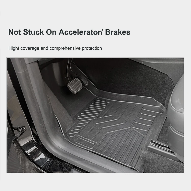 Hot Selling 5D TPE Anti-Slip Waterproof Floor Liners For Tesla Model Y Floor Mats