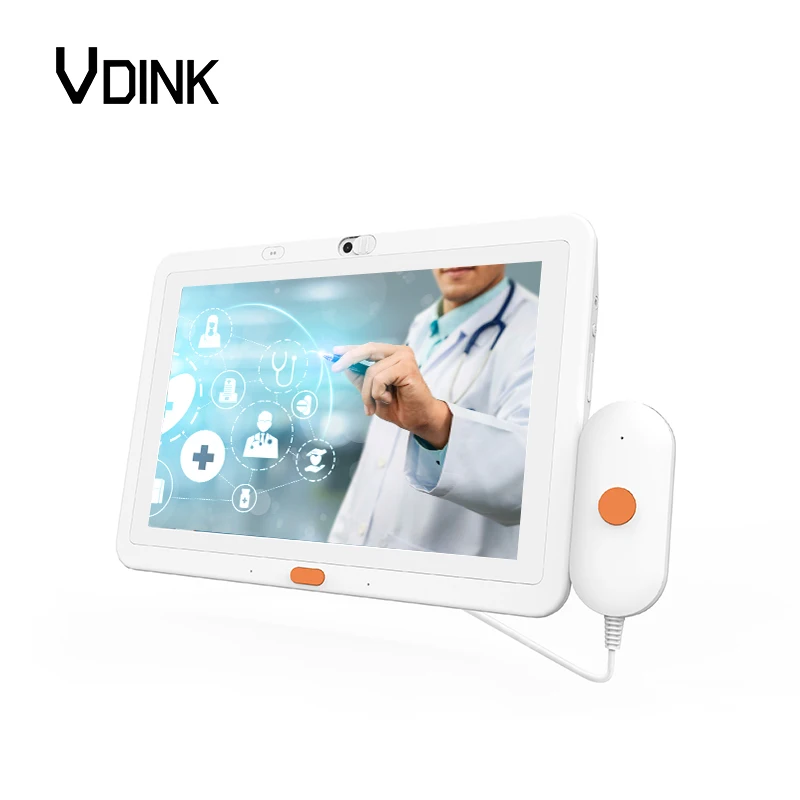 Vdink Factory Wall Mounted 13.3 Inch Screen OEM Hospital Patient Call Processing Service Touch Function Medical Android Tablet