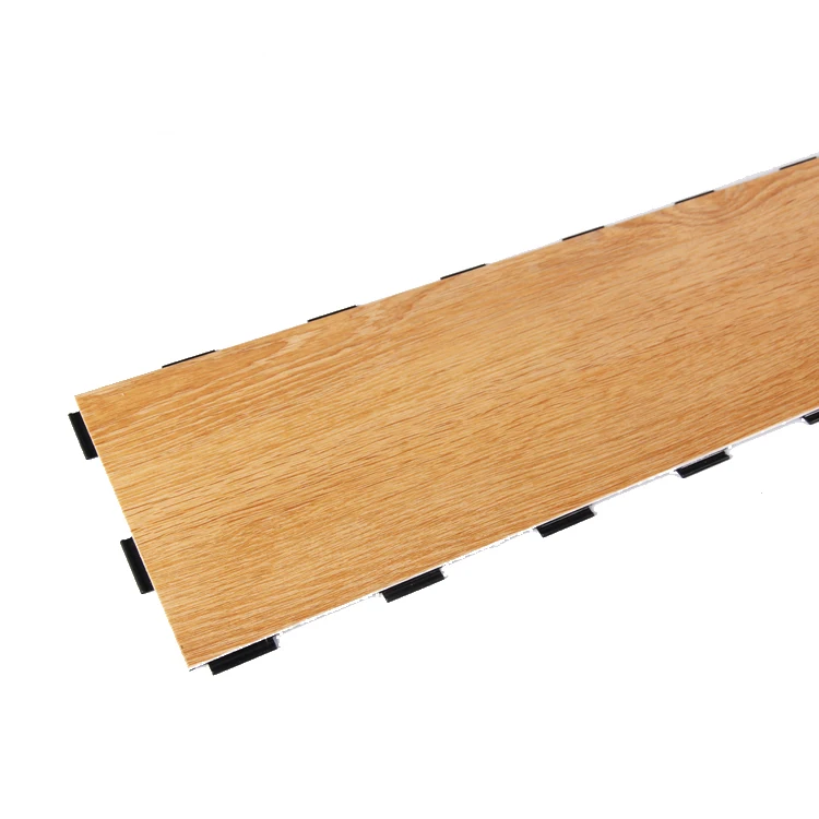 
Promotions Wood Color Click interlocking plastic Pvc Slip Resistant plastic-carpet-flooring tile 