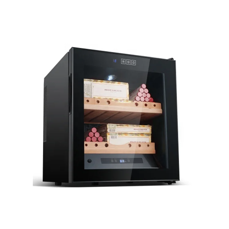 Digital cigar humidifier 46L wooden cigar cabinet cigar humidor 200 pcs