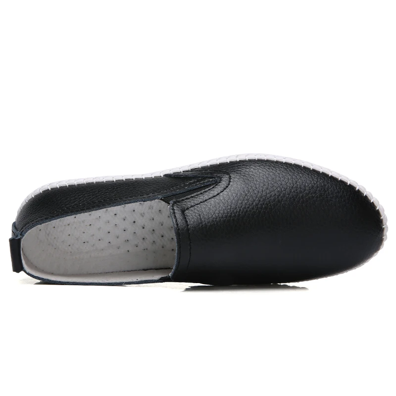 High quality OEM  handmade shoes flat casual shoes white genuine leather custom sneakers for women