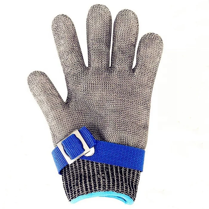 Heavy Duty Industrial Men Anti Cutting Safety Work Mechanical Cut Resistant 316 Stainless Steel Wire Butcher Gloves