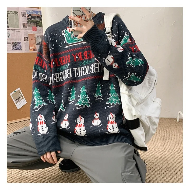JL-92901wholesale пользовательские Рождественский свитер унисекс большие размеры вязаный мужские модные желтые свитера для