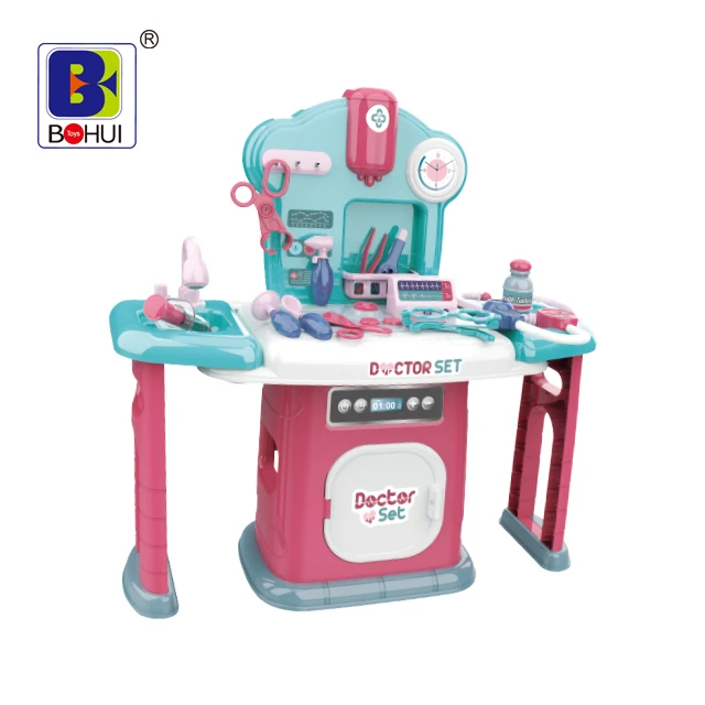 14 pcs medical appliance table Doctor Kids Pretend Play