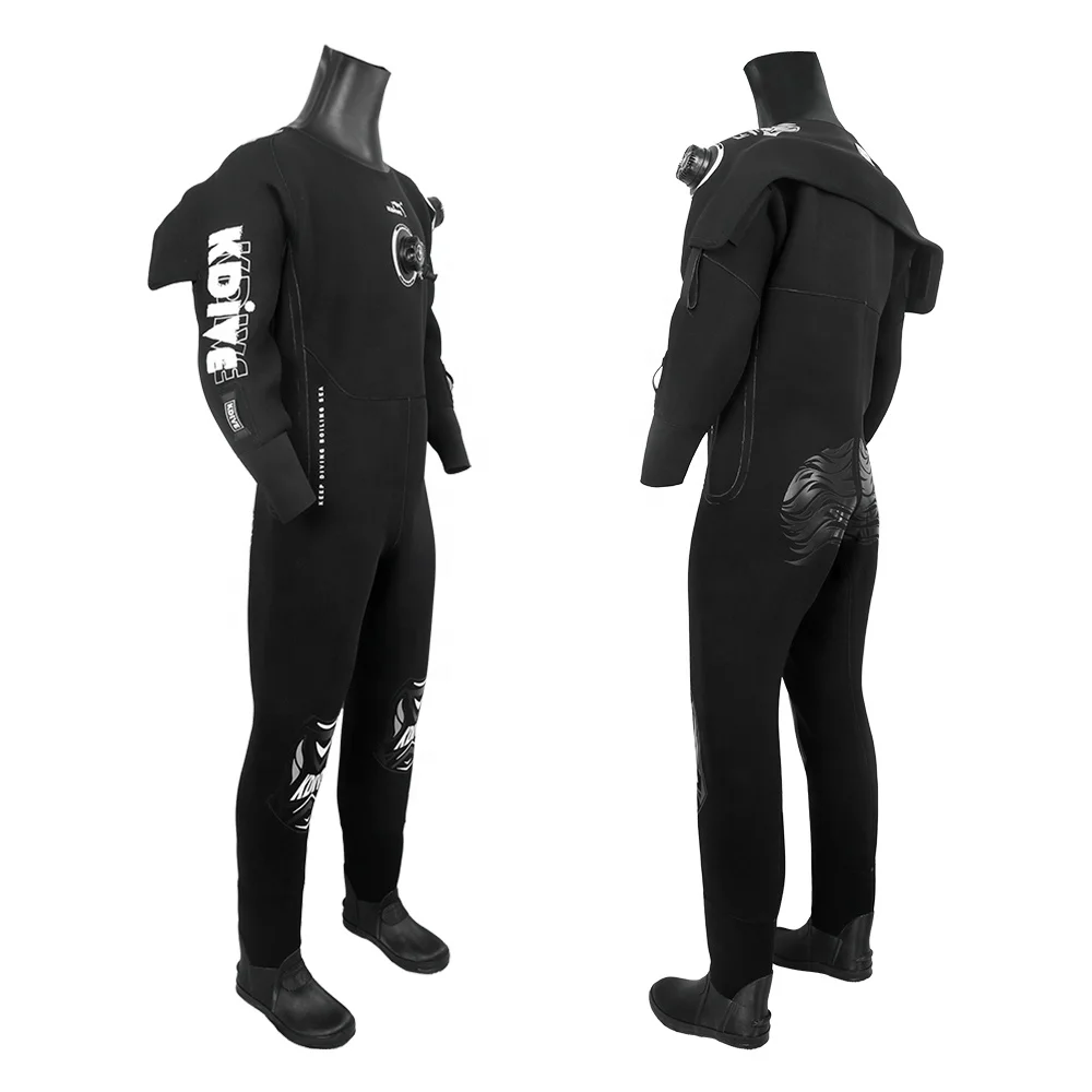 OEM China Customized 6MM 7MM Back Shoulder Zip With Valve Waterproof Neoprene Dry suit
