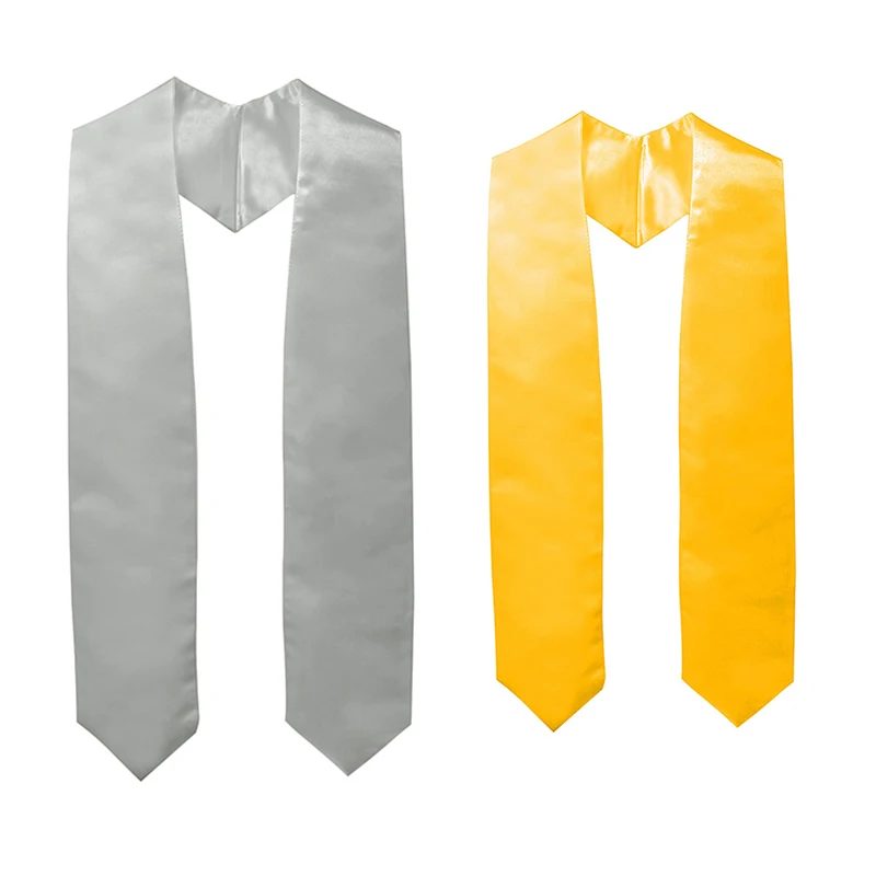 Promotional Cheap Sublimation Digital Printed Satin Spandex Full Color Custom Design Neck Fan Graduation Sash Scarf Shawl