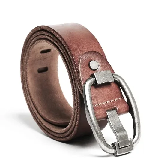 
High Quality Waist Strap Men Genuine Leather Belt for Jeans 