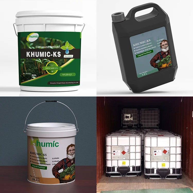 High grade humic fulvic acid organic concentrate fertilizer for irrigation systems Potassium fulvic acid liquid