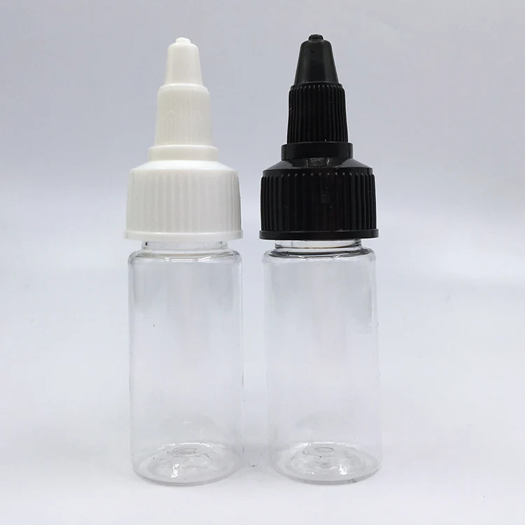 Custom 10-250 ml Plastic Bottle with Twist Top Cap for Solvents Oils Paint Ink Squeeze Bottle with Twist Top Cap Tip Applicator