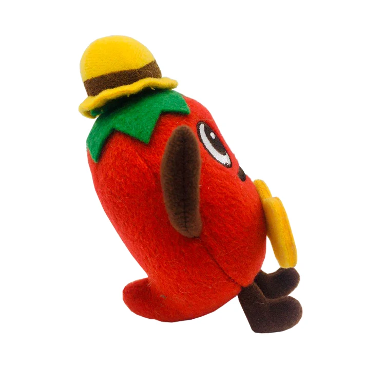 Factory Custom Cartoon Pepper Playing Guitar Plush Toy Cute Cartoon Plush Stuffed Pepper Doll Toys