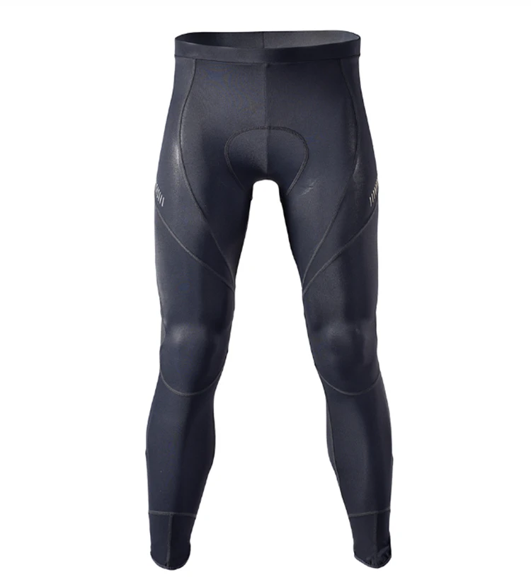 Riding MTB Mountain Bike Downhill Autumn Fitness Cycling Long Padded Bicycle Tights Pants Full Length Lycra mens Pants