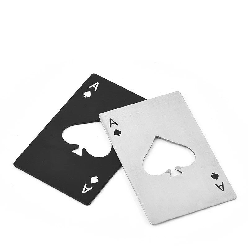 Spades A Can Opener Stainless Steel Bottle Opener Poker Card Bottle Opener